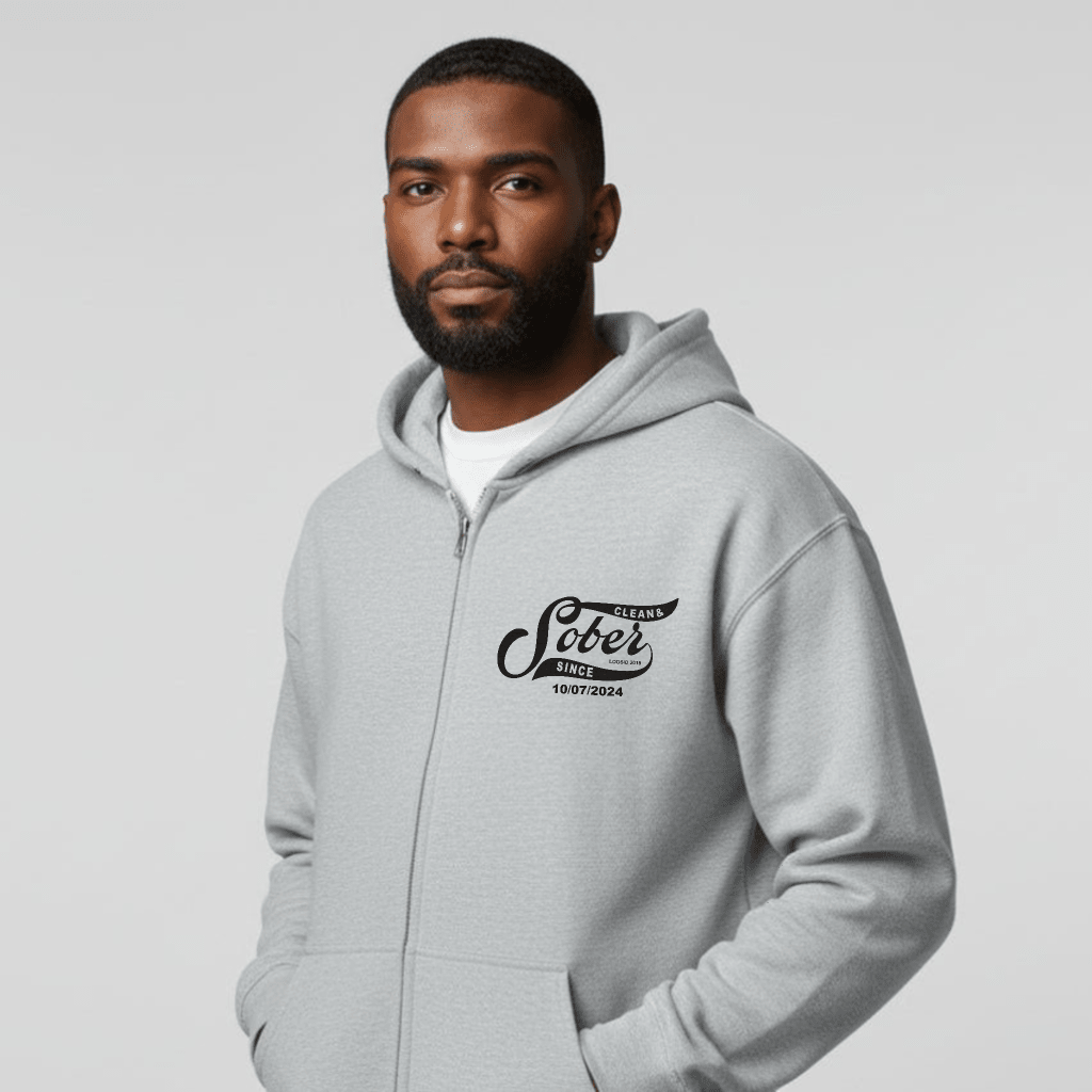Sober Since Recovery Hoodie product photo (view 30)