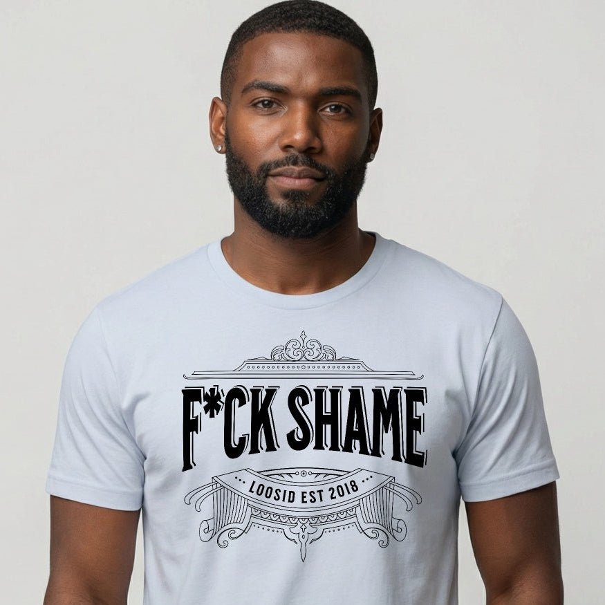 F*ck Shame Sober T Shirt side view (view 6)