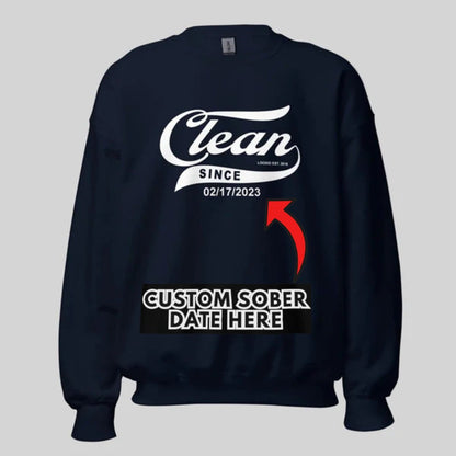 Clean Since Recovery Hoodie graphic detail (view 4)