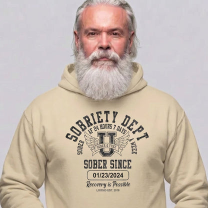 Recovery Hoodie | Men's Sobriety Dept 24/7 Hoodie