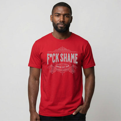 F*ck Shame Sober T Shirt close-up view (view 22)