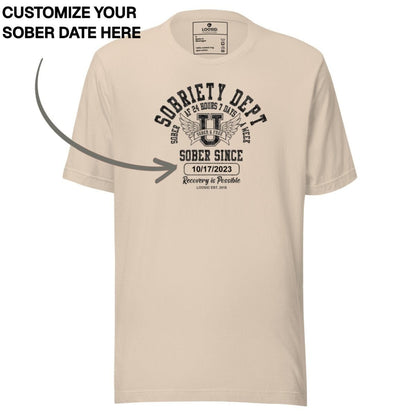 Sober T Shirt | Women's Sobriety Dept 24/7