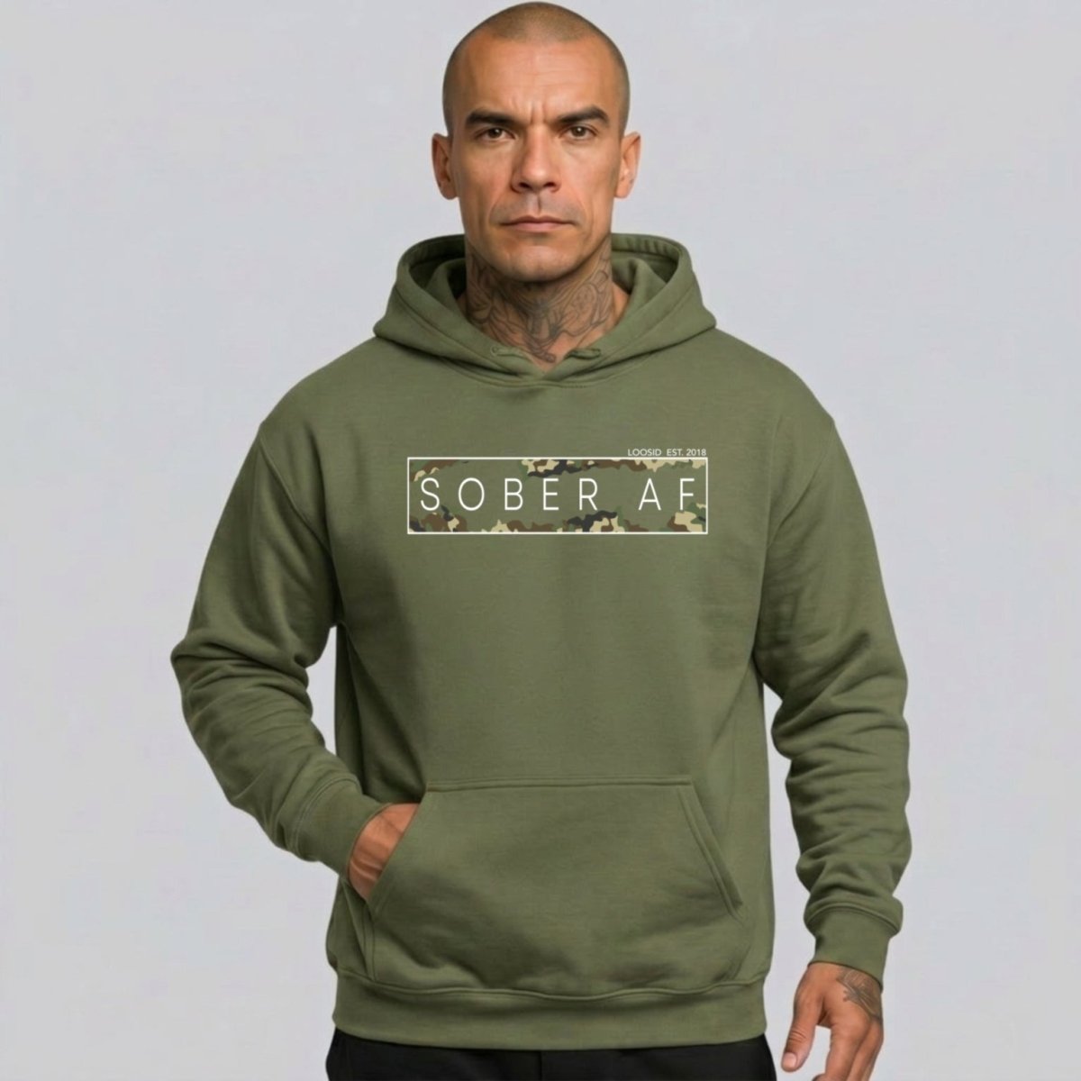 Recovery Hoodie | Men's Sober AF Camo