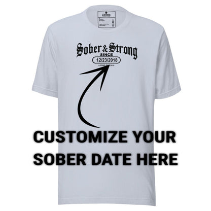 Sober T Shirt | Men's Old School Sober & Strong