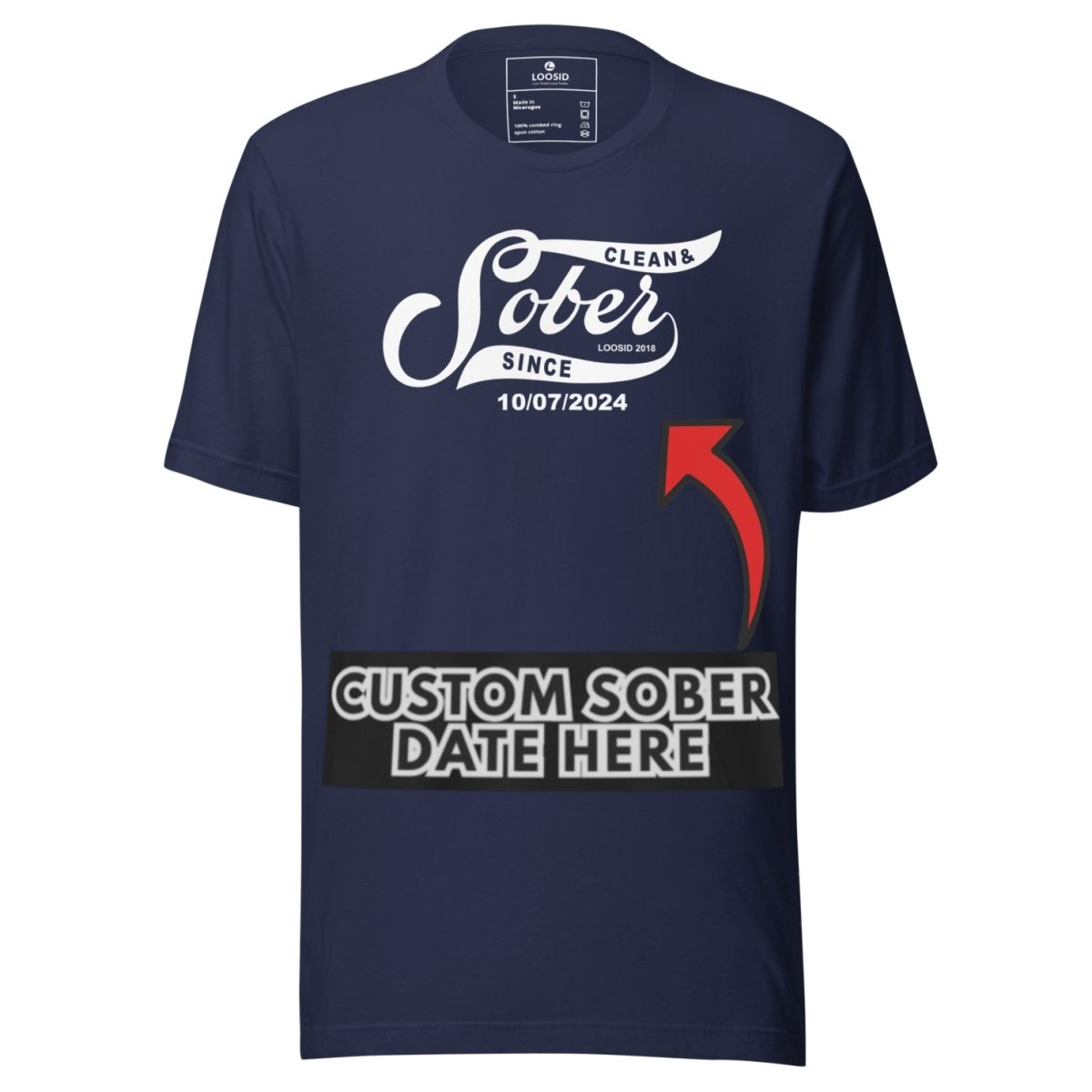Sober T Shirt | Personalized Sober Since Shirt with Custom Date