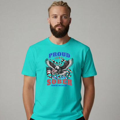 Sober T Shirt | Men's Proud To Be Sober Tee