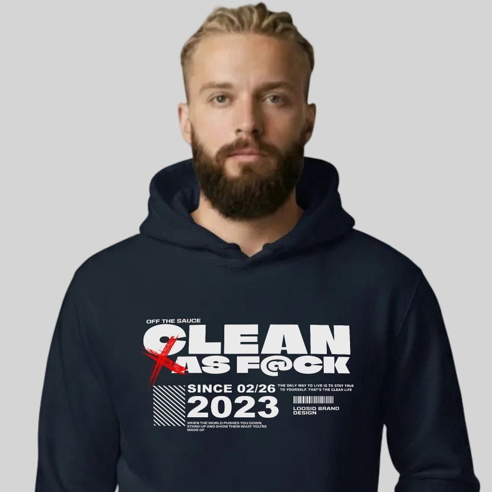 Clean As F*ck Recovery Hoodie side view (view 6)