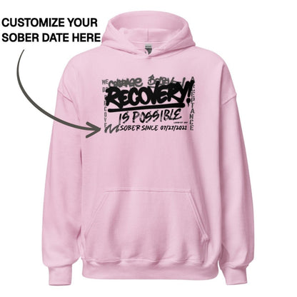 Recovery Hoodie | Women's Personalized Recovery Is Possible Hoodie