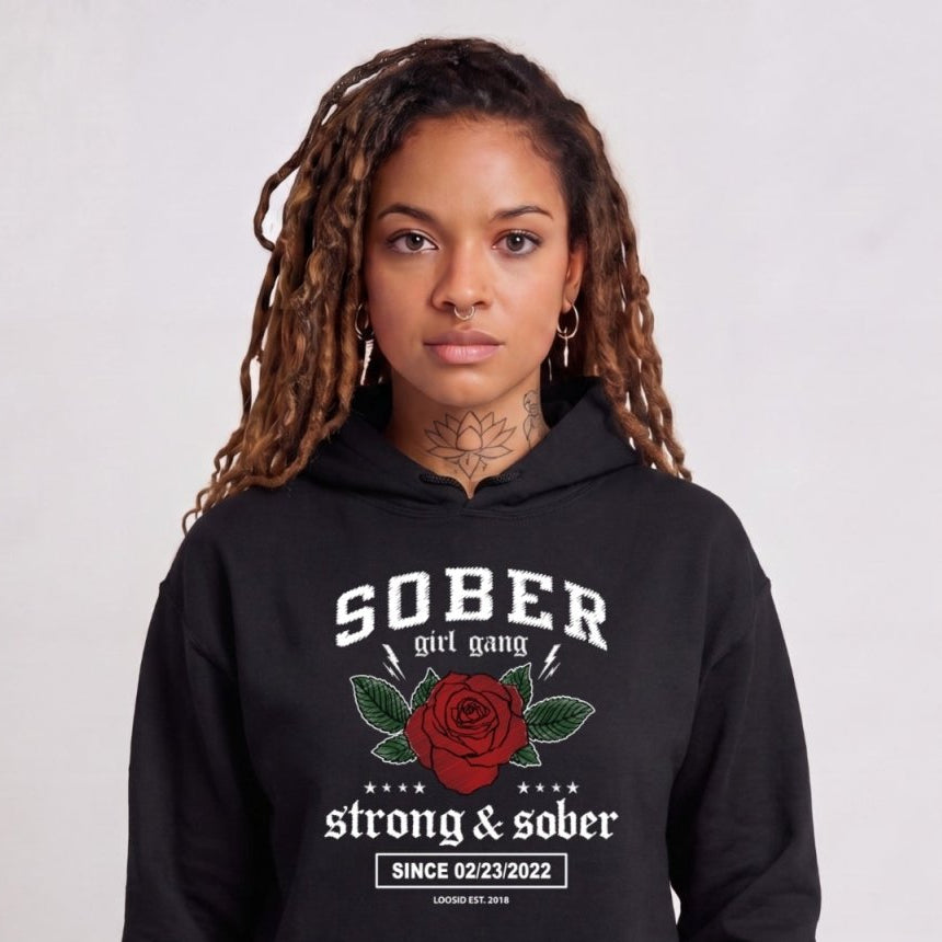 Recovery Hoodie | Women's Sober Girl Gang Strong & Sober