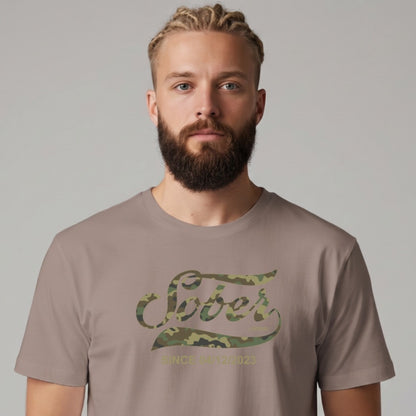 Sober T Shirt | Men's Sober Since Camo