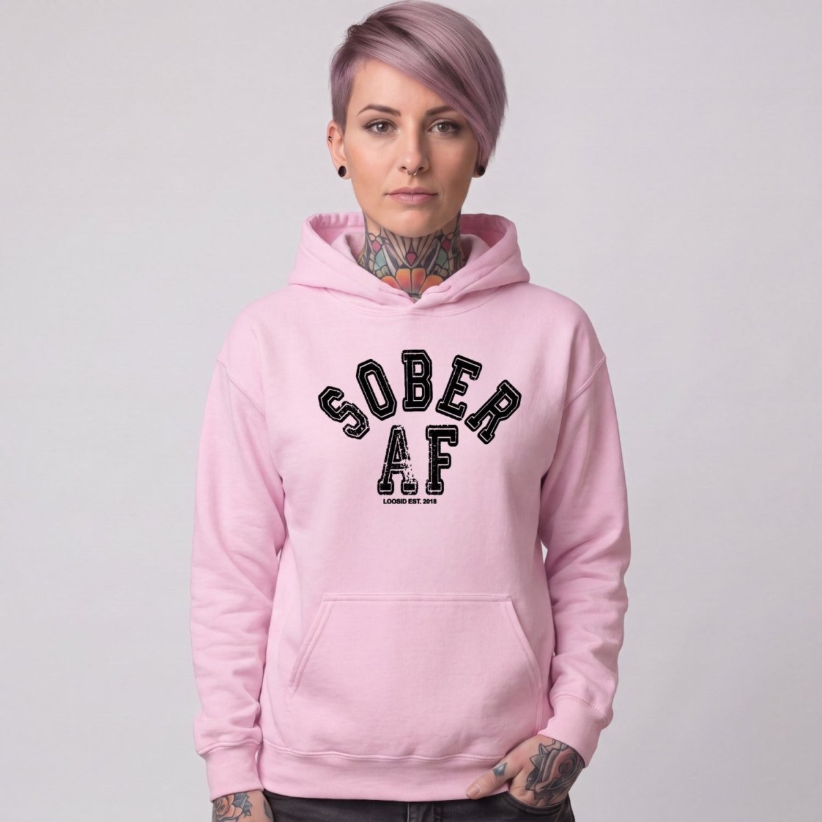 Recovery Hoodie | Women's Sober AF Collegiate