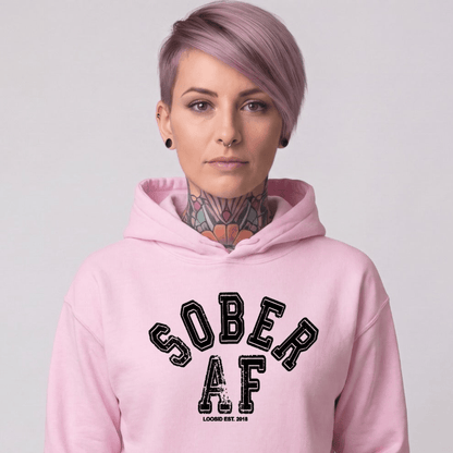 Recovery Hoodie | Women's Sober AF Collegiate