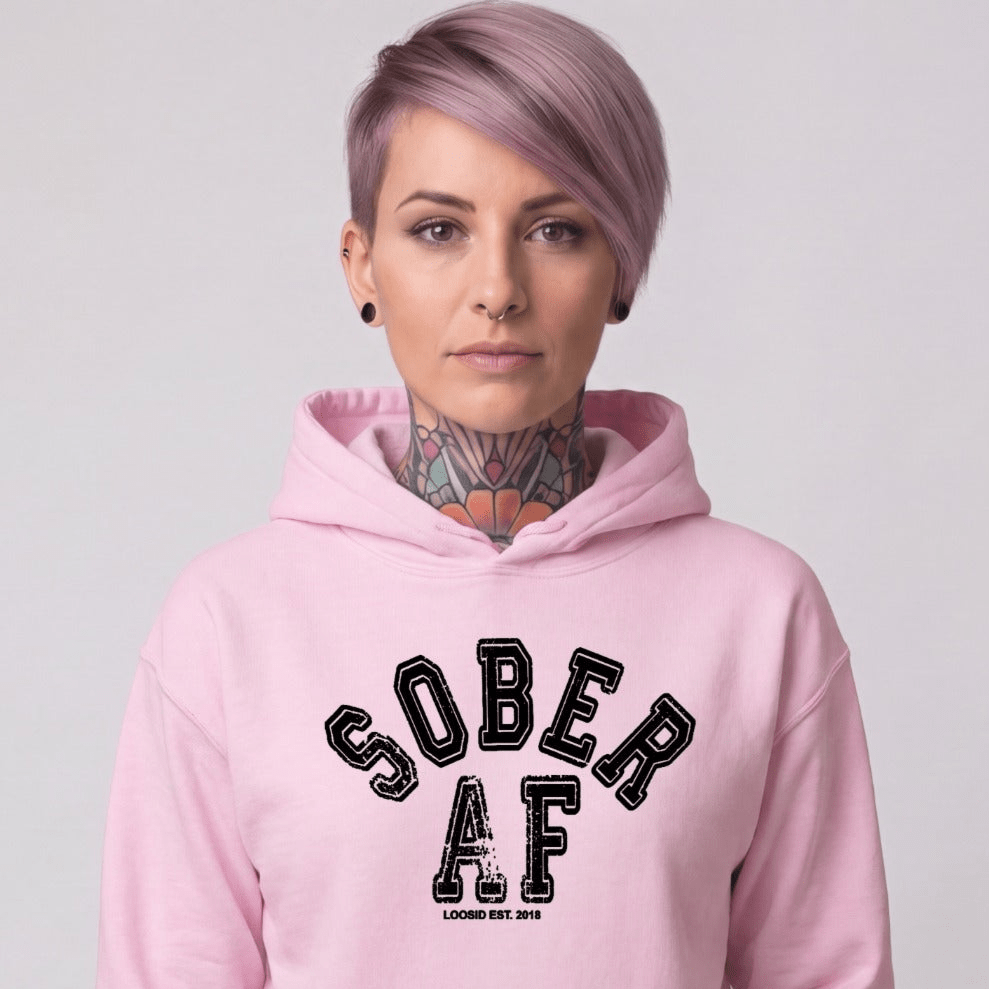 Recovery Hoodie | Women's Sober AF Collegiate