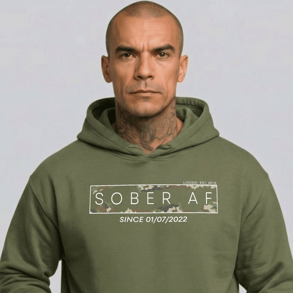 Recovery Hoodie | Unisex Sober AF Camo