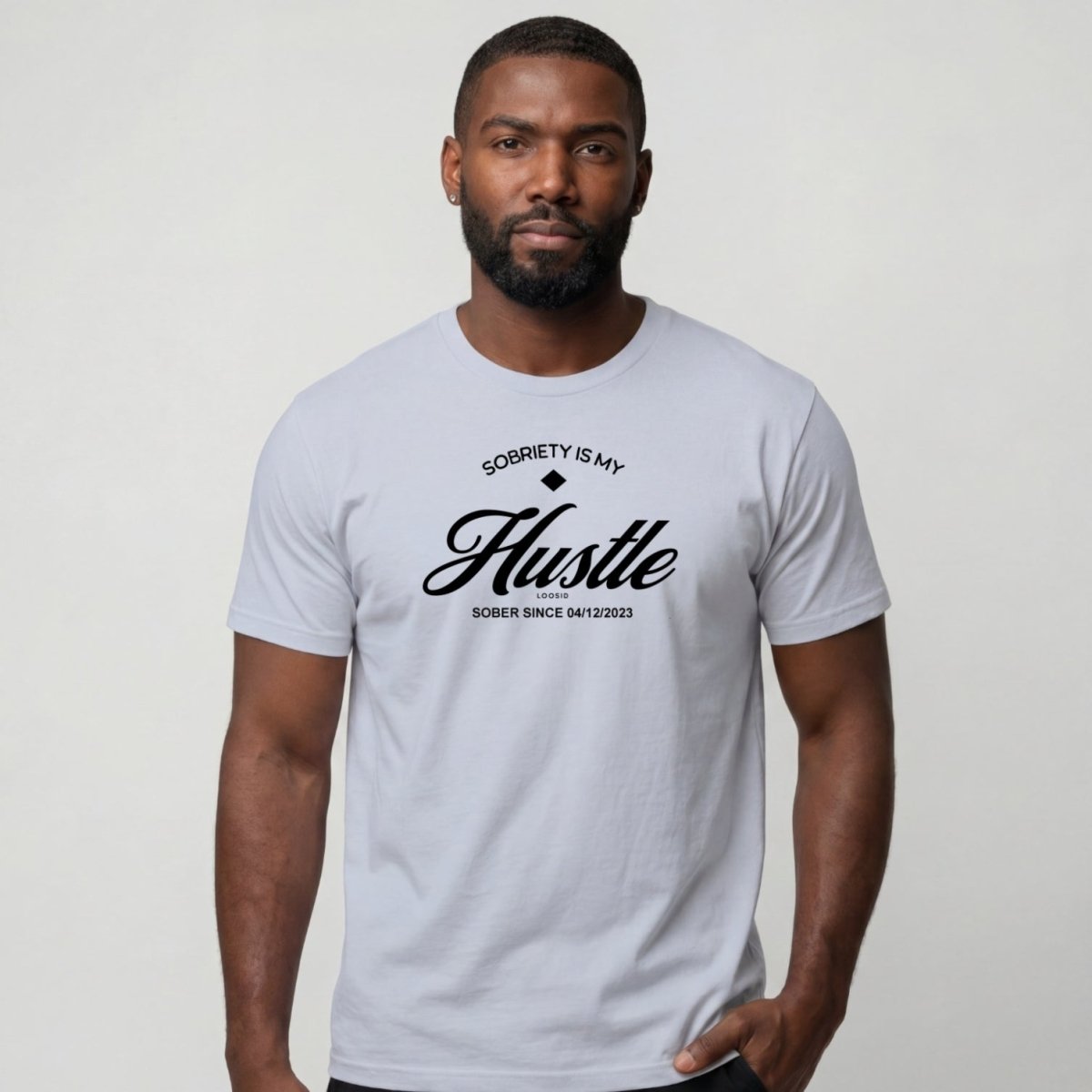 Sober T Shirt | Men's Sobriety is My Hustle Tee