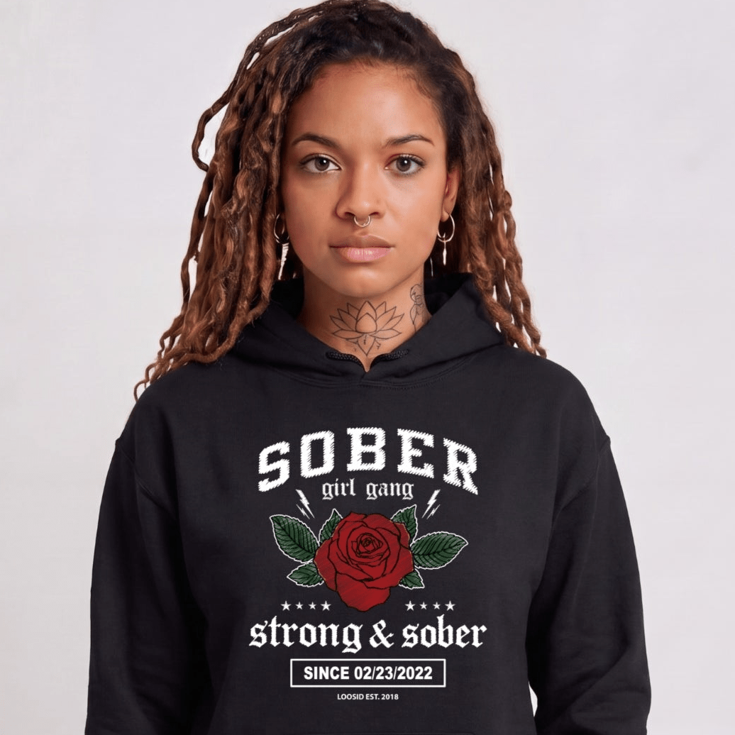 Recovery Hoodie | Women's Sober Girl Gang Strong & Sober