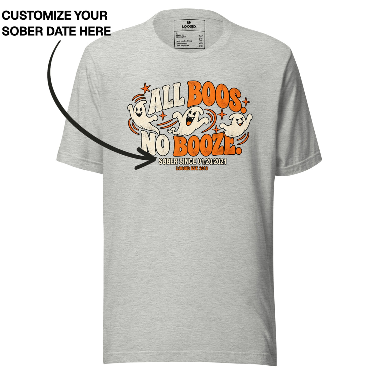Sober T Shirt | Men's All Boos No Booze