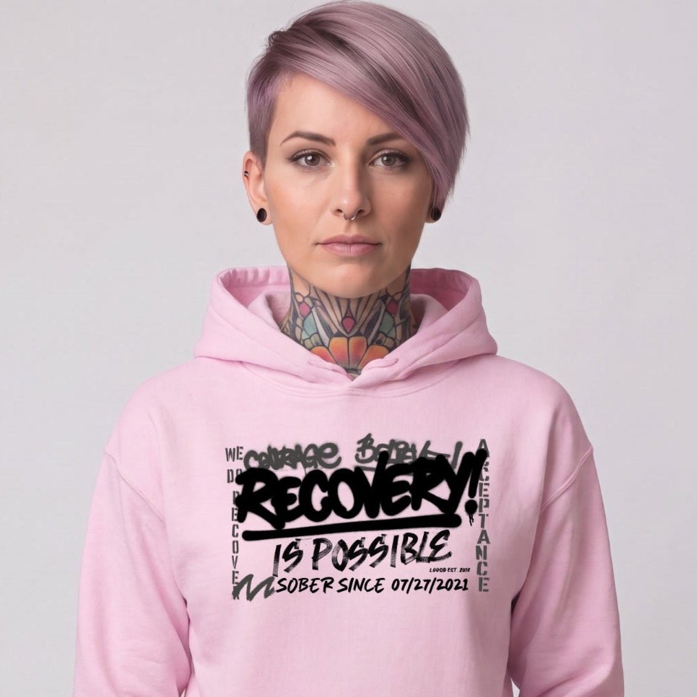 Recovery Hoodie | Women's Personalized Recovery Is Possible Hoodie
