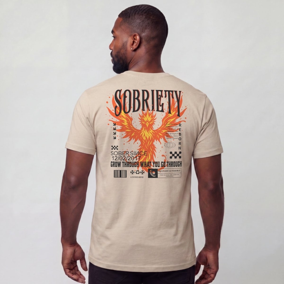 Sober T Shirt | Men's Phoenix Sobriety Reborn Limited-Edition