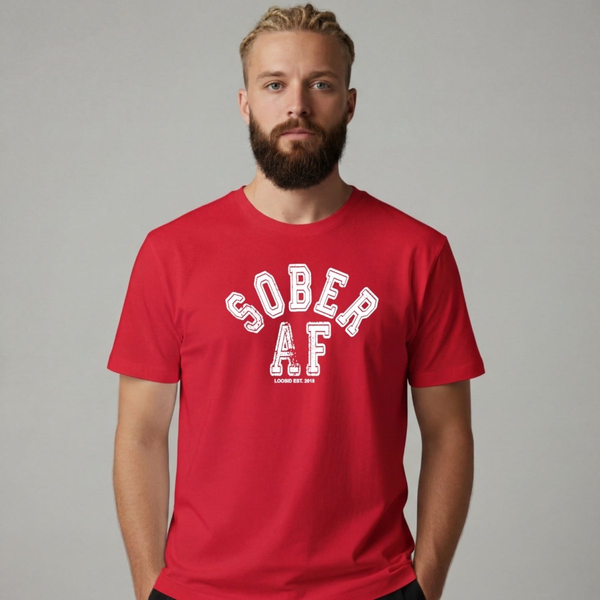 Sober T Shirt | Men's Sober AF Collegiate