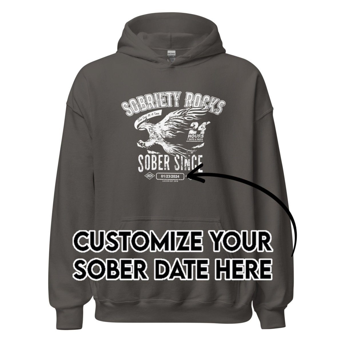 Recovery Hoodie | Men's Sobriety Rocks