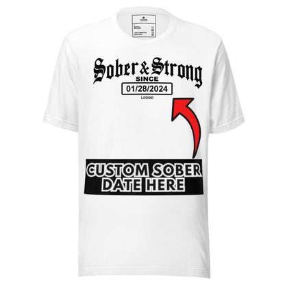 Old School Sober & Strong Sober T Shirt product photo (view 20)