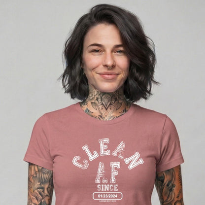Clean T Shirt | Women's Clean AF Collegiate
