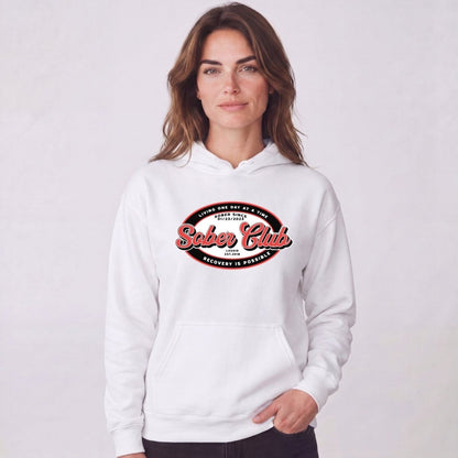 Recovery Hoodie | Women's Sober Club Badge