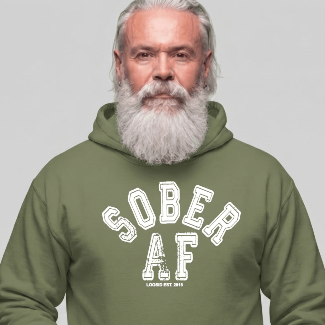 Recovery Hoodie | Men's Sober AF Collegiate