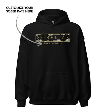 Recovery Hoodie | Unisex Sober AF Camo