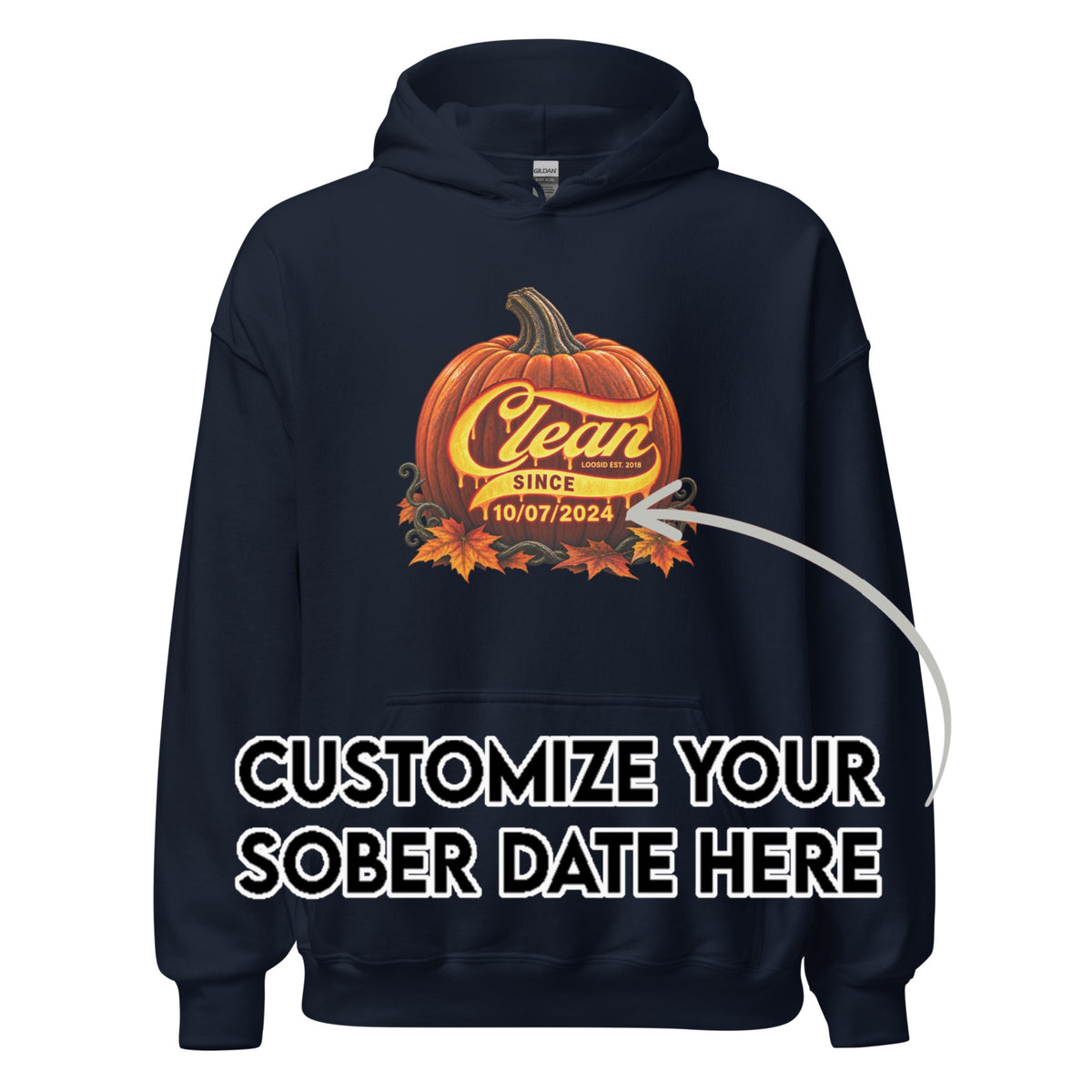 Recovery Hoodie | Women's Clean Since Pumpkin