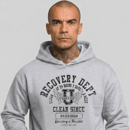 Recovery Dept Recovery Hoodie featuring the design (view 21)