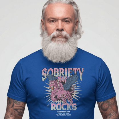 Sober T Shirt | Men's Sobriety Rocks