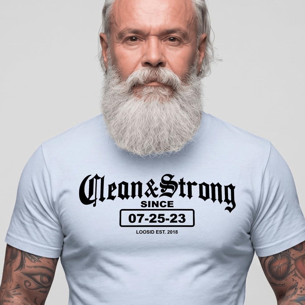 Recovery Date Men's Sobriety Sober T Shirt graphic detail (view 24)