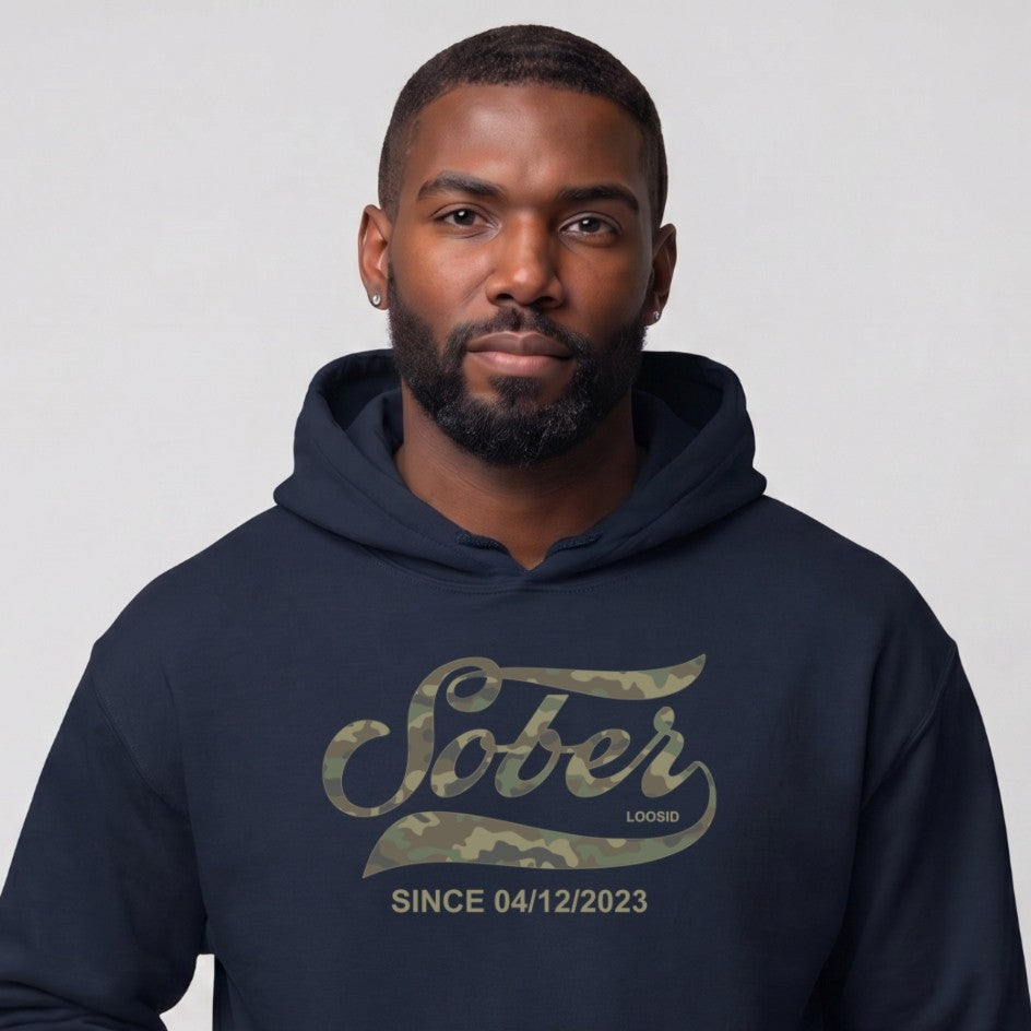 Recovery Hoodie | Men's Sober Since Camo