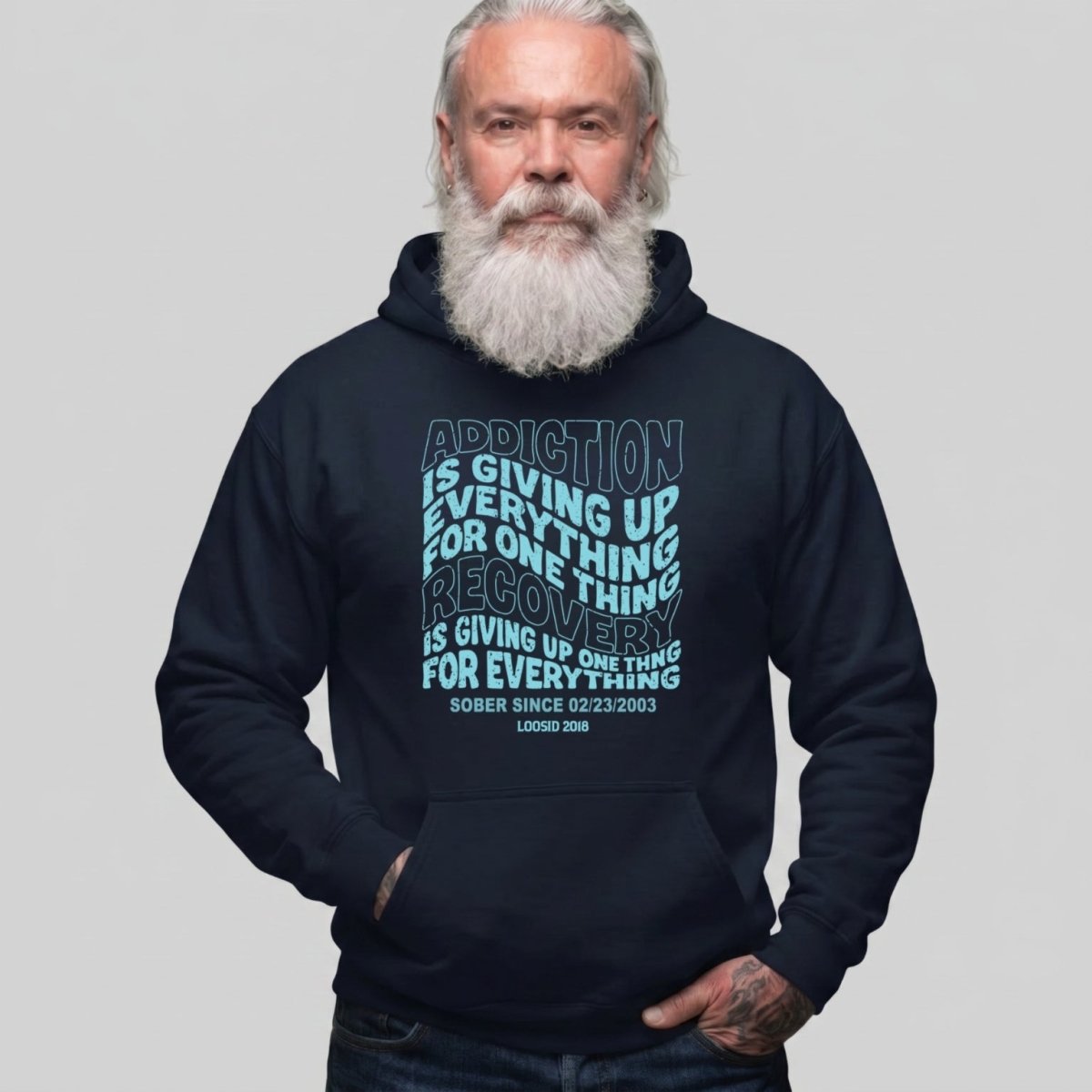 Recovery Hoodie | Men's Addiction is Giving up