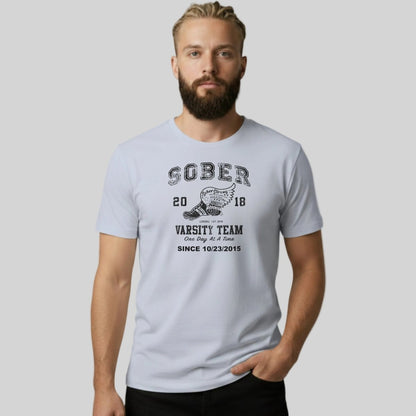 Sober Varsity Men's Personalized T-Shirt
