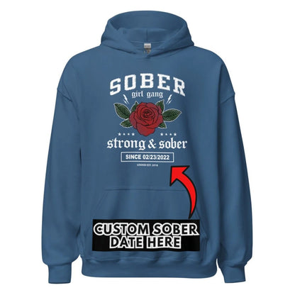 Recovery Hoodie | Sober Girl Gang Strong & Sober Crest