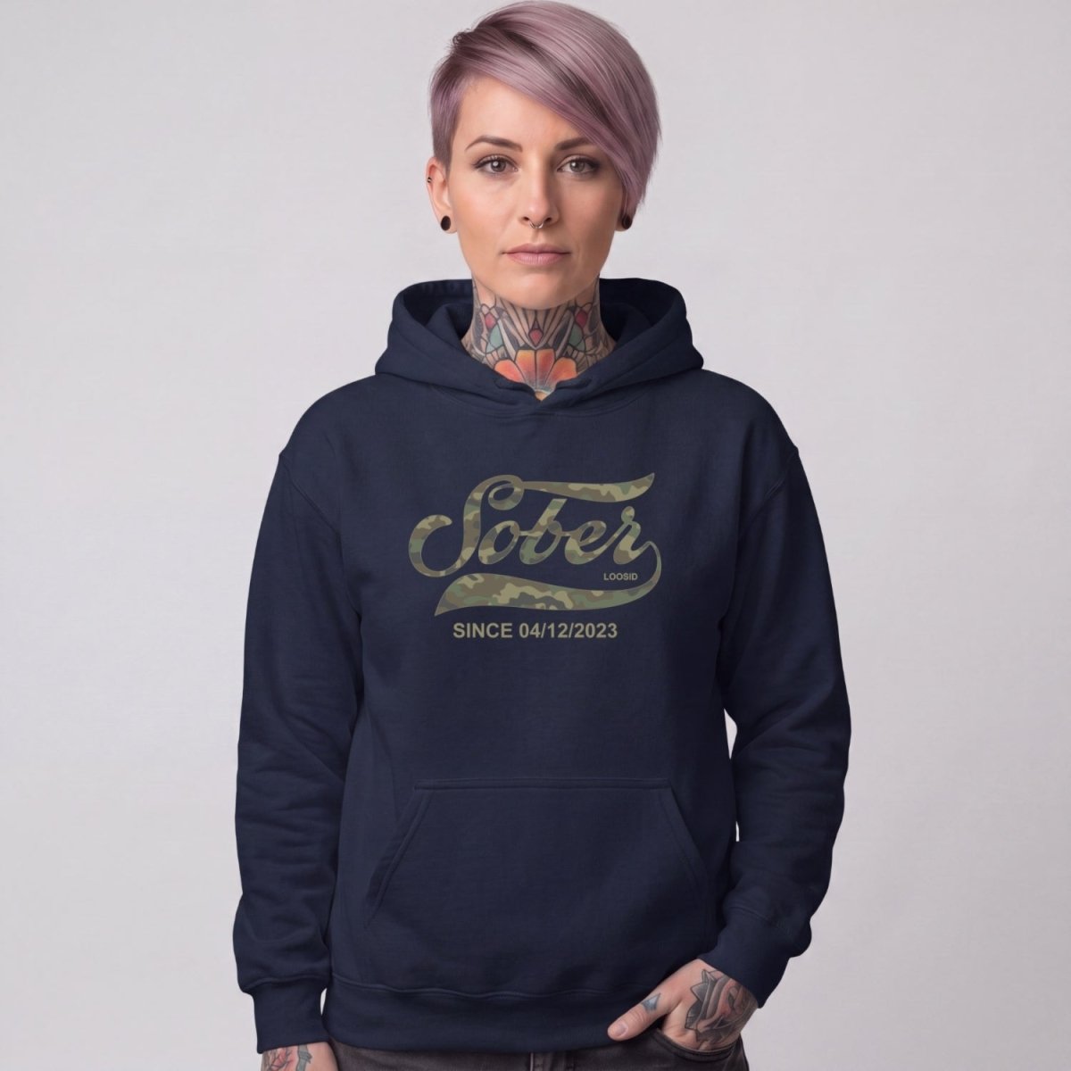 Recovery Hoodie | Unisex Sober Since Camo