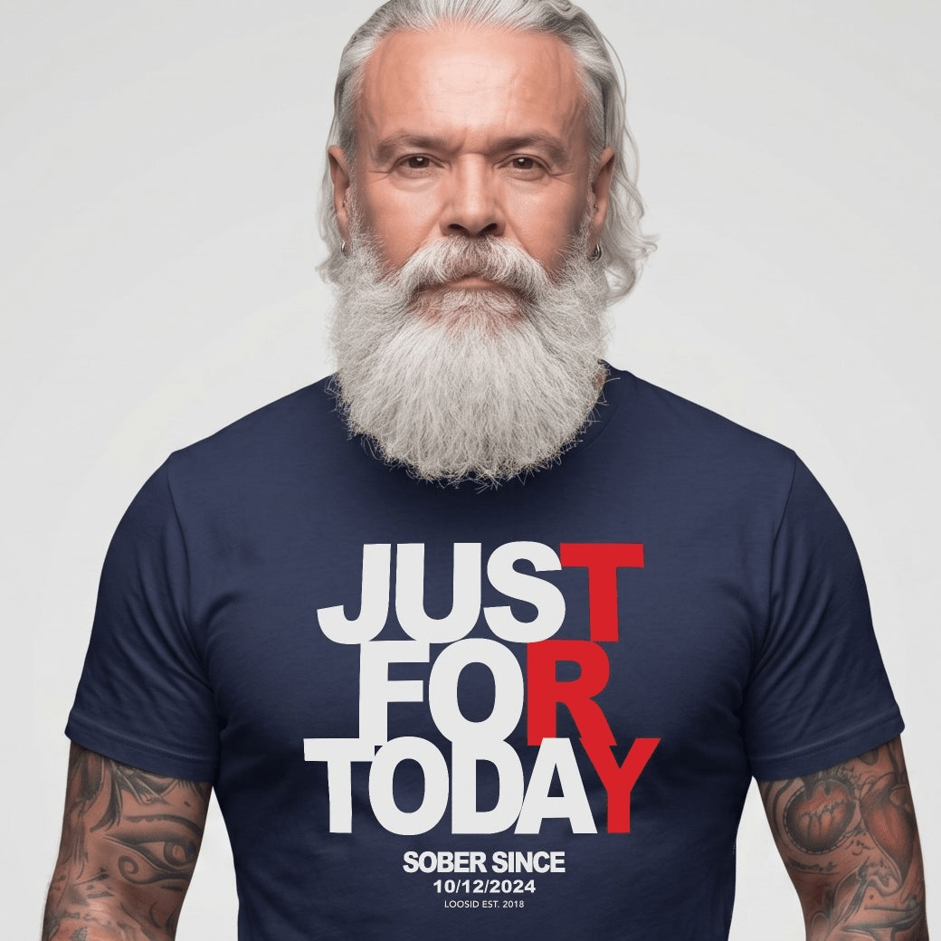 Just Try For Today Sober T Shirt packaging detail (view 8)