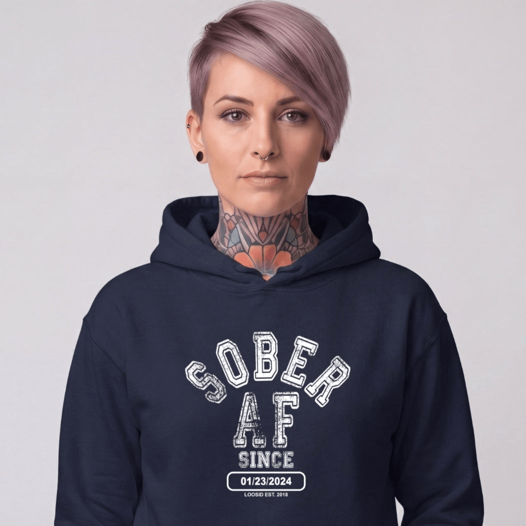 Recovery Hoodie | Women's Sober AF Collegiate