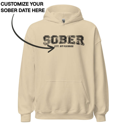 Recovery Hoodie | Men's Sober Est. Collegiate