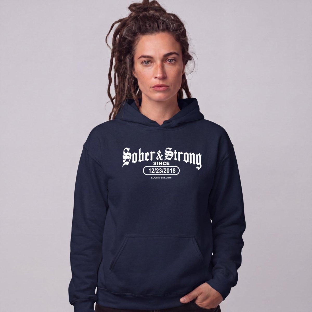 Recovery Hoodie | Women's Old School Sober & Strong