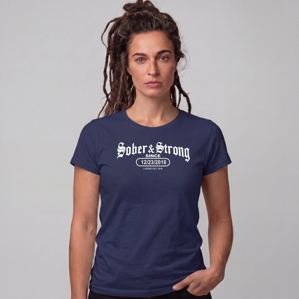 Sober T Shirt | Women's Old School Sober & Strong Tee