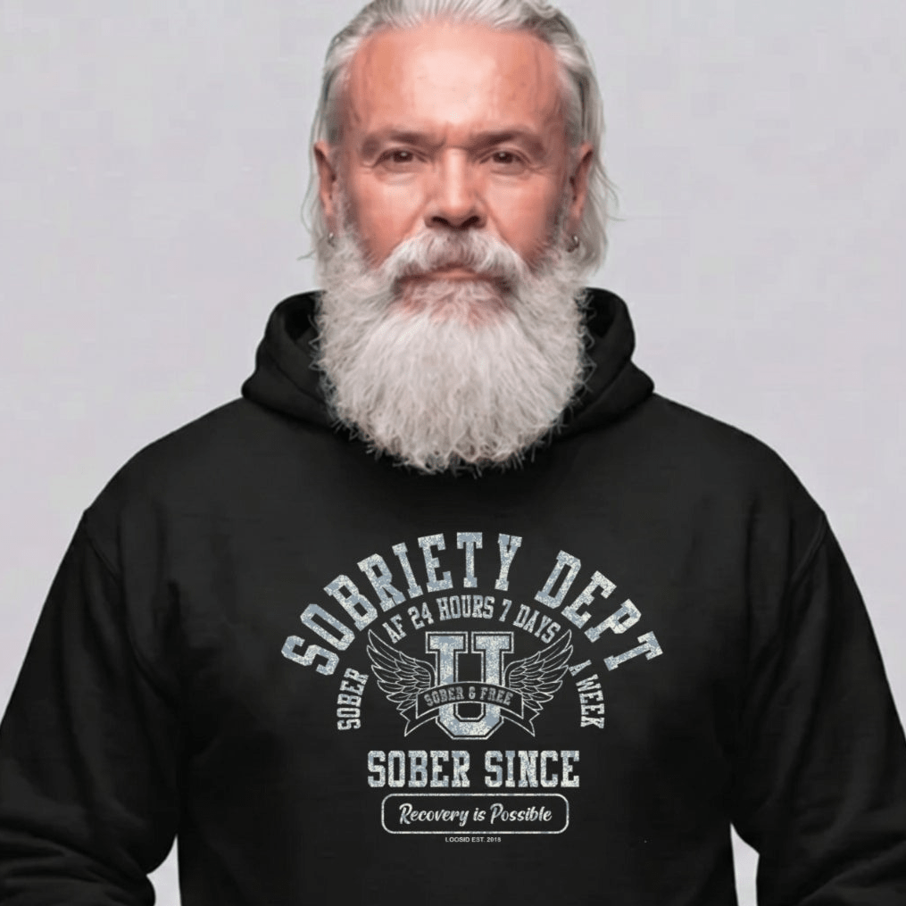 Recovery Hoodie | Men's Sobriety Dept 24/7