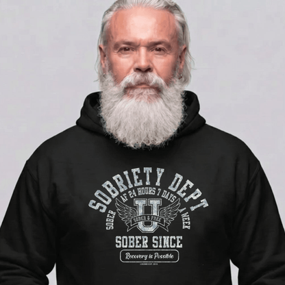 Recovery Hoodie | Men's Sobriety Dept 24/7