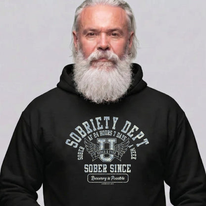 Recovery Hoodie | Men's Sobriety Dept 24/7