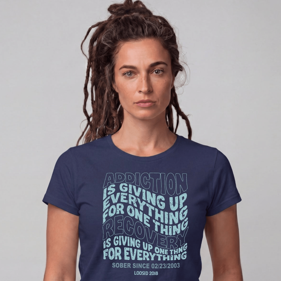 Sober T Shirt | Women's Addiction is Giving up Tee