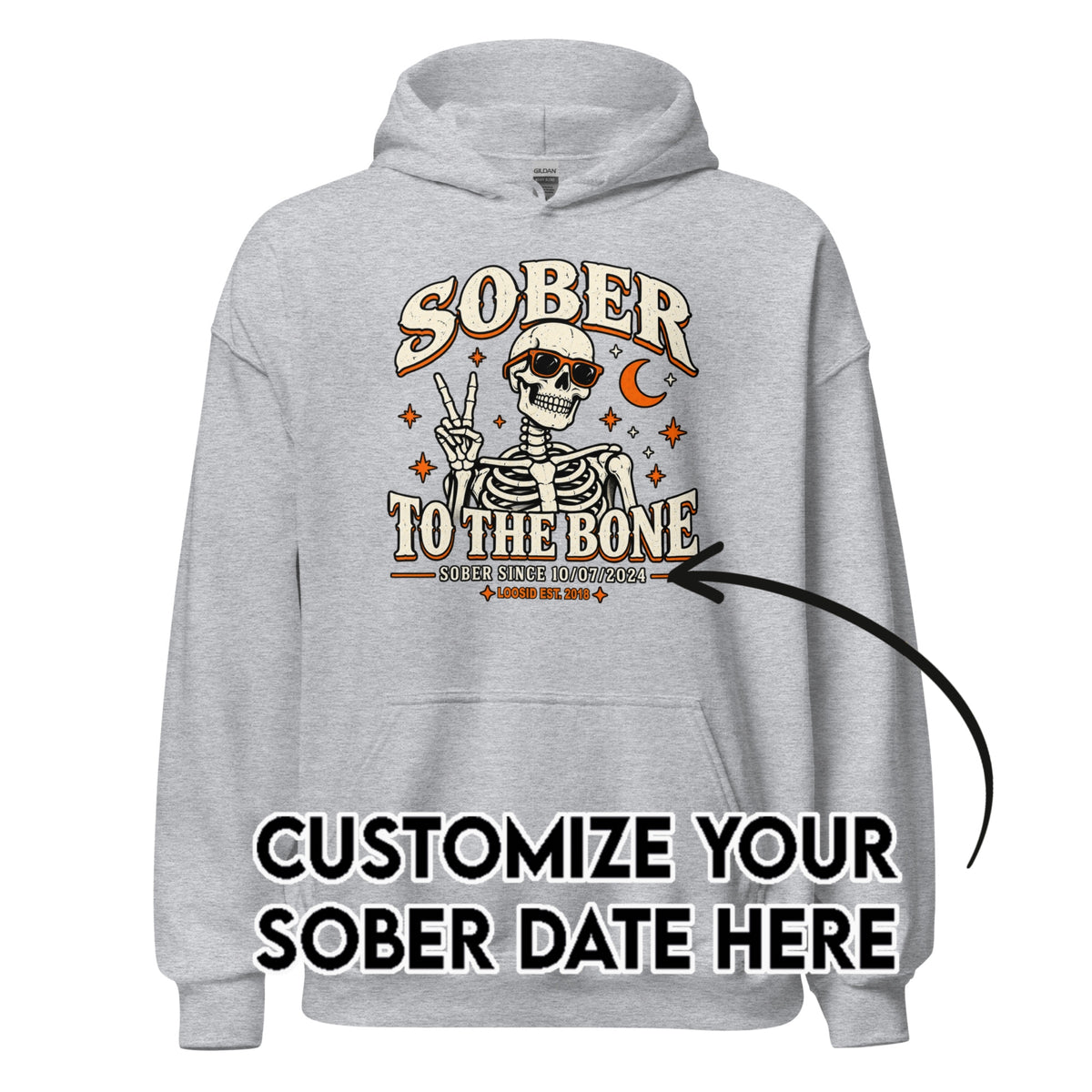 Recovery Hoodie | Men's Sober To The Bone