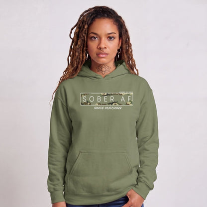 Recovery Hoodie | Unisex Sober AF Camo